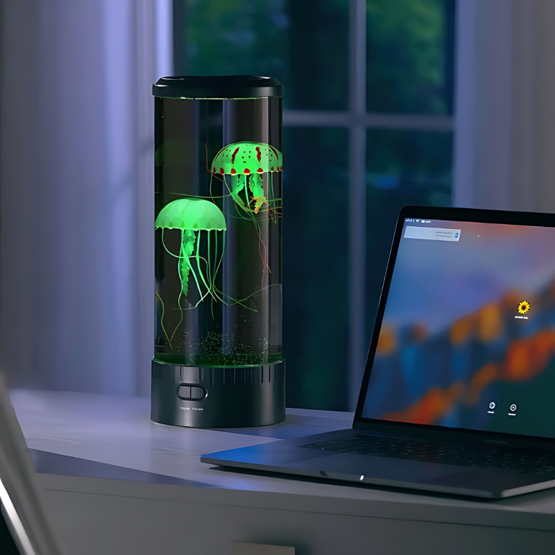 Magische JellyLamp | LED-Lava-Tafellamp voor een kalmerende sfeer