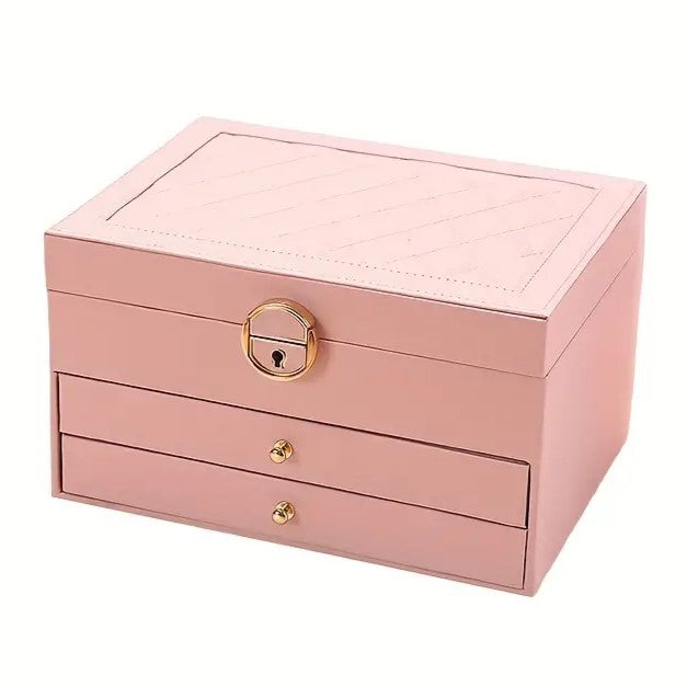 Luxe Leren Sieradendoos – Ruime en Elegante Opbergoplossing