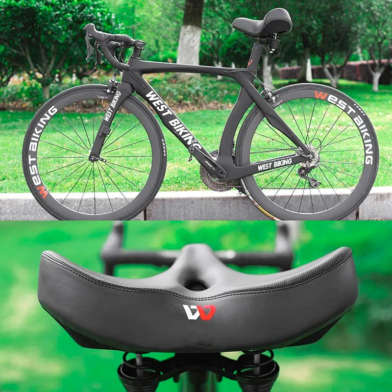 CycloComfort Fietszadel – Extra Breed & Ergonomisch voor Pijnvrij Fietsen