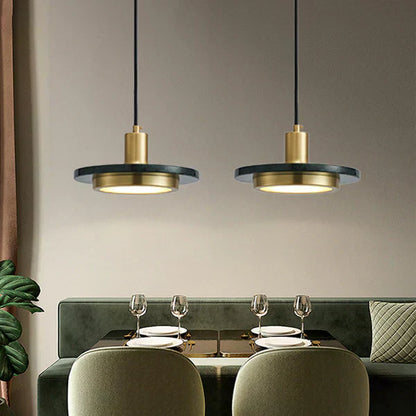 Moderne Marmeren Hanglamp – Elegante en Minimalistische LED Verlichting