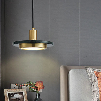 Moderne Marmeren Hanglamp – Elegante en Minimalistische LED Verlichting