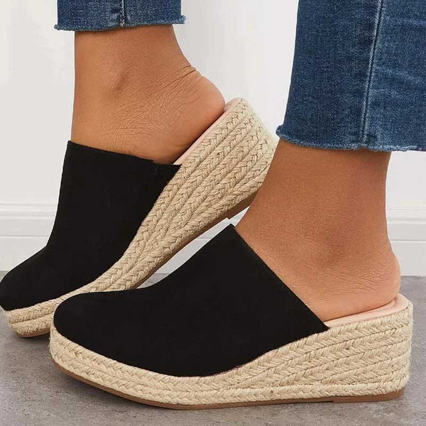 Winifred Comfortabele Wedge Sandalen – Stijlvolle Hoogte & Ondersteuning