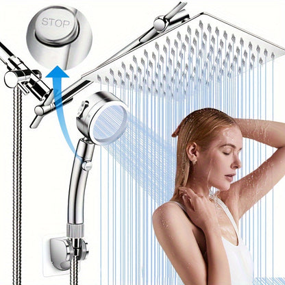 Dubbele Regendouche met Handdouche – Hoge Druk en Luxe Douche-ervaring