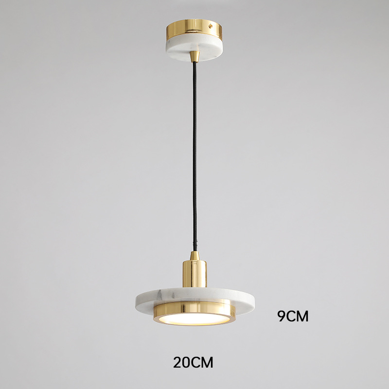 Moderne Marmeren Hanglamp – Elegante en Minimalistische LED Verlichting