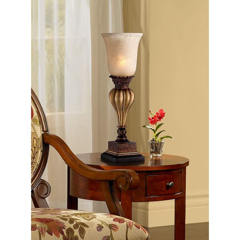 Elegant Glow Console Table Lamp with Frosted Glass