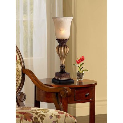 Elegant Glow Console Table Lamp with Frosted Glass
