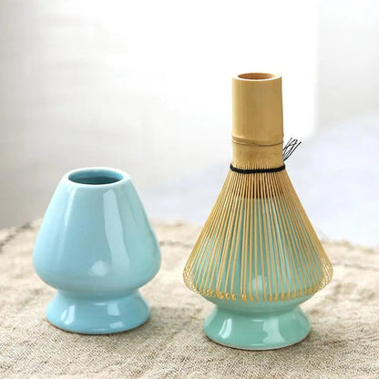 ZenBrew - Compleet Set voor het Proeven van Matcha Thee met Wierook, Lepel en Elegante Kom