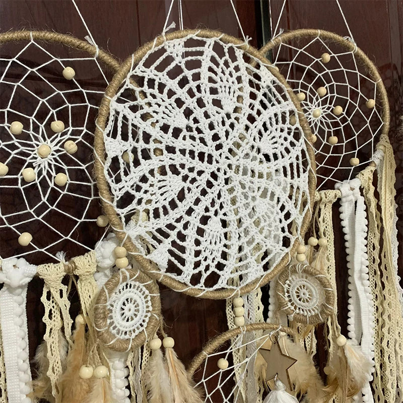 Set van 5 Bohemian Dromenvangers – Handgemaakte Elegantie &amp; Rustgevende Sfeer