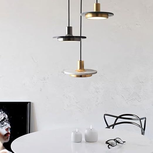 Moderne Marmeren Hanglamp – Elegante en Minimalistische LED Verlichting