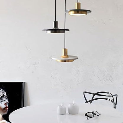 Moderne Marmeren Hanglamp – Elegante en Minimalistische LED Verlichting