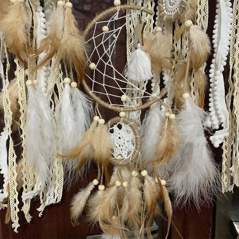 Set van 5 Bohemian Dromenvangers – Handgemaakte Elegantie &amp; Rustgevende Sfeer