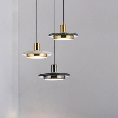 Moderne Marmeren Hanglamp – Elegante en Minimalistische LED Verlichting