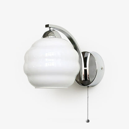 Art Deco Wandlamp Goud - Elegante Muurlamp met Warm Wit Glas voor Vintage Interieur