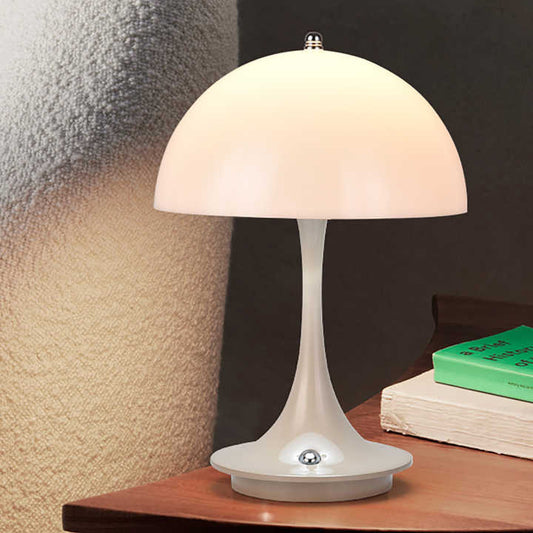 Draadloze Tafellamp op Batterijen met Verstelbare Helderheid - Luxe Acryl en Aluminium Design
