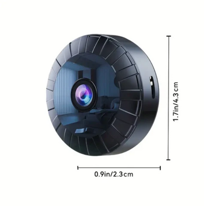 Mini WiFi 4K Beveiligingscamera – Waterdichte Zwarte Camera voor Binnen en Buiten