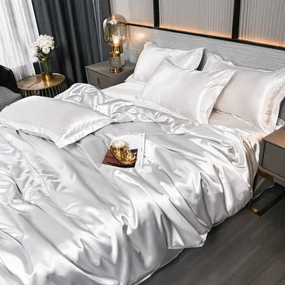 Elegante Satijnen Dekbedovertrek 240x220 cm – Zijdezacht en Duurzaam Beddengoed voor Luxe Slaapervaring