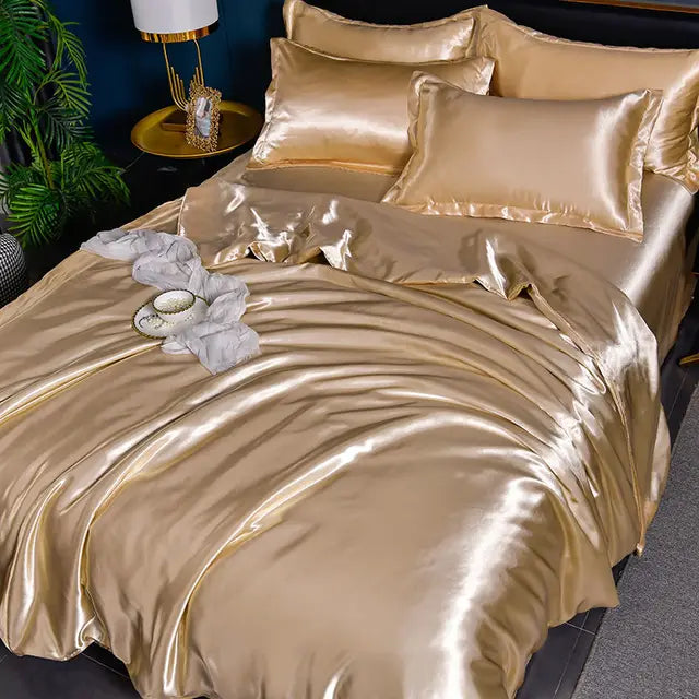 Elegante Satijnen Dekbedovertrek 240x220 cm – Zijdezacht en Duurzaam Beddengoed voor Luxe Slaapervaring