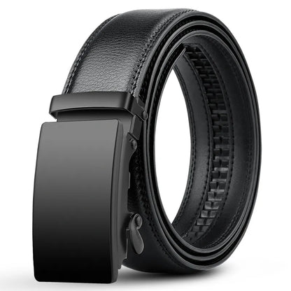 Luxe PU Lederen Riem voor Mannen – Automatische Gesp en Verfijnde Afwerking
