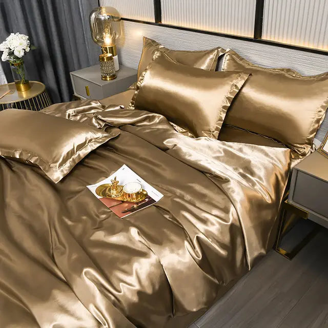 Elegante Satijnen Dekbedovertrek 240x220 cm – Zijdezacht en Duurzaam Beddengoed voor Luxe Slaapervaring