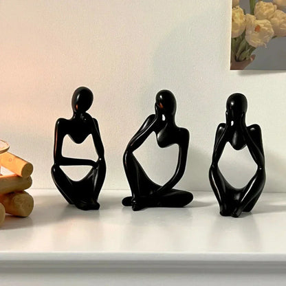 Moderne Decoratieve Beeld – Elegante & Rustgevende Kunst in Hars