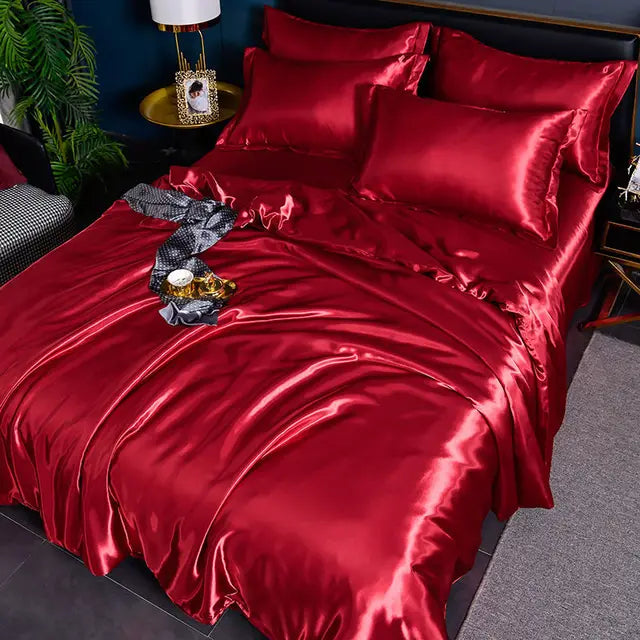 Elegante Satijnen Dekbedovertrek 240x220 cm – Zijdezacht en Duurzaam Beddengoed voor Luxe Slaapervaring