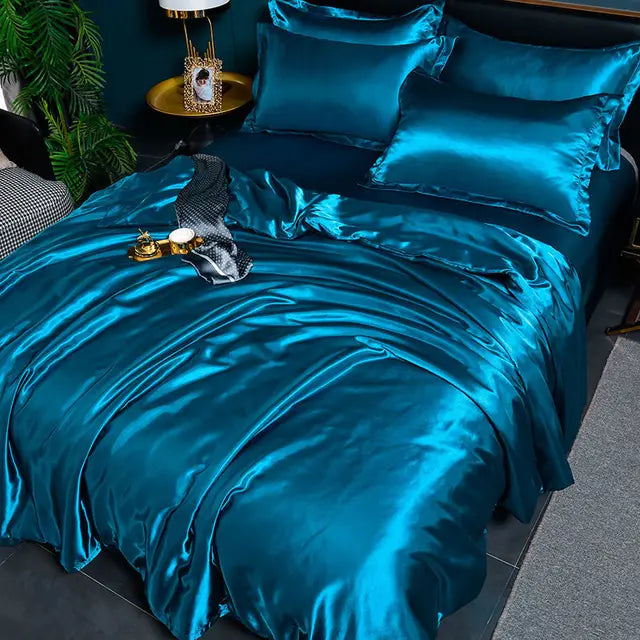 Elegante Satijnen Dekbedovertrek 240x220 cm – Zijdezacht en Duurzaam Beddengoed voor Luxe Slaapervaring