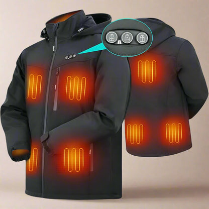 Verwarmde Gewatteerde Jas voor Heren – Combineer Thermisch Comfort en Elegantie in de Winter