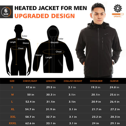 Verwarmde Gewatteerde Jas voor Heren – Combineer Thermisch Comfort en Elegantie in de Winter