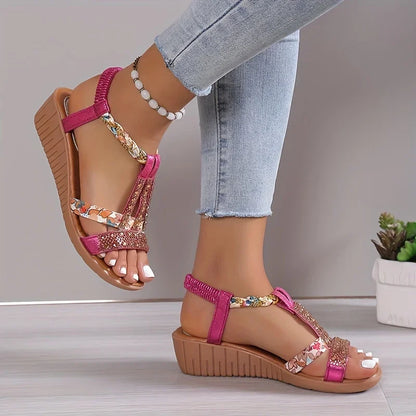 Olivette Orthopedische Sandalen met Strass – Comfort & Glamour in Eén