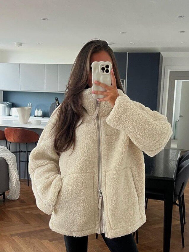 Oversized Elegante Damesmantel – Comfort en Stijl voor de Winter