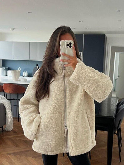 Oversized Elegante Damesmantel – Comfort en Stijl voor de Winter