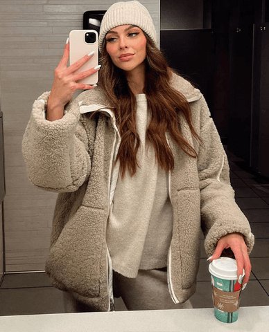 Oversized Elegante Damesmantel – Comfort en Stijl voor de Winter