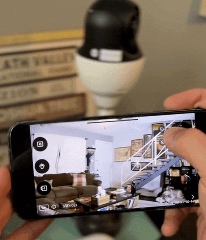 360° HomeGuard Lamp Camera – Slimme Panoramische Beveiliging met Bewegingsdetectie