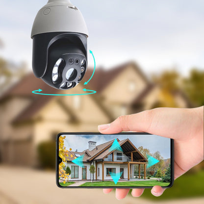 360° HomeGuard Lamp Camera – Slimme Panoramische Beveiliging met Bewegingsdetectie