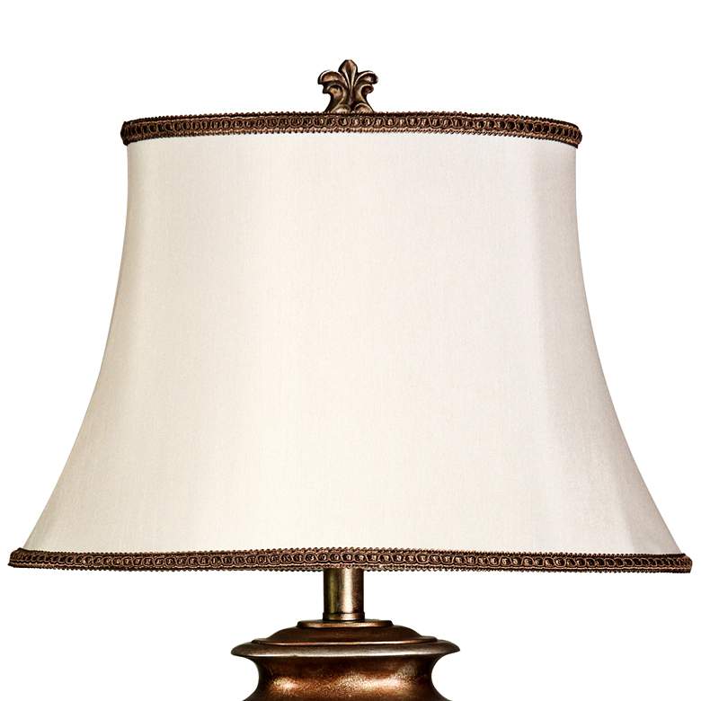 Classic Table Lamp with White Shade & Elegant Base
