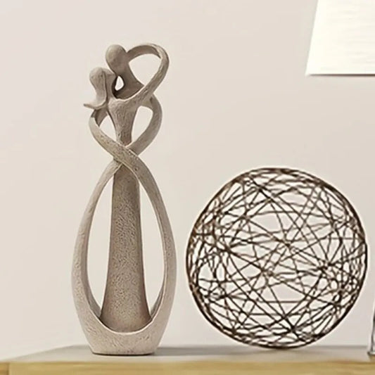 Decoratief Beeld ‘Eeuwige Omhelzing’ – Elegantie & Liefde voor Jouw Interieur