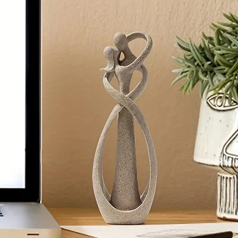 Decoratief Beeld ‘Eeuwige Omhelzing’ – Elegantie & Liefde voor Jouw Interieur