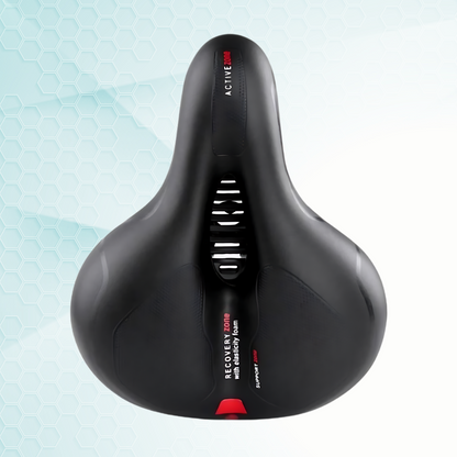 Comfortabel Fietszadel met Schokdemper – Ergonomisch &amp; Breed Ontwerp voor Pijnvrij Fietsen