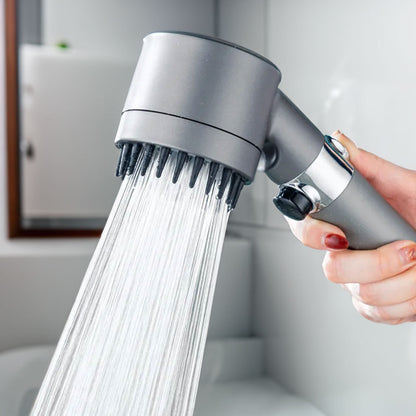 Ervaar de ShowerPower: Hoogteverstelbare hogedrukdouchekop met 3 veelzijdige modi en geïntegreerde waterfiltratie voor een verfrissende douche-ervaring!