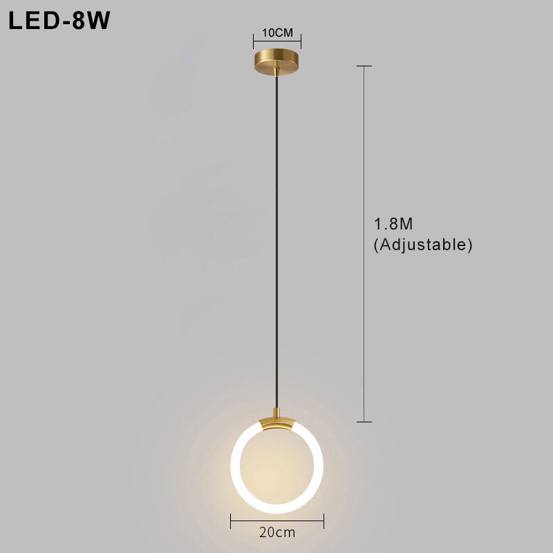 Nordic Simple LED Hanglamp – Minimalistische Metalen Verlichting voor Keuken en Eetkamer